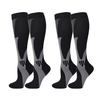 2 Pairs Professional Sports Compression Socks Breathable Sweat-absorbent Calf Socks for Cycling Football Outdoor Sport