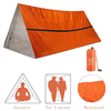 2 Person Emergency Shelter Bivy Survival Tent Kit Mylar Tube Tent Sleeping Bag Waterproof Outdoor SOS Thermal Blanket Re