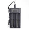 2 Slots 18650 Battery Charger Type-C for 4.2V Rechargeable Lithium10440/14500/14650/16340/17500/17670/18350/18500/1865