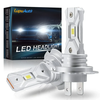2 X Non-Fan H7 12V Car LED Headlight Bulb 6000K White Light LED Bulbs 1:1 Mini Headlight 18000LM CSP LED Chip IP67 Water
