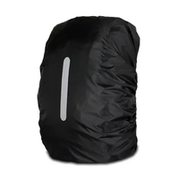 20-60L Outdoor Reflective Waterproof Backpack Rain Cover Adjustable Buckle Bag Shield for Night Cycling Camping Bags