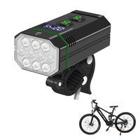 2000Lm Super Bright Bike Headlights 10 Lamp Beads IP66 Waterproof Various Lighting Modes Type-C Fast Charge Aluminum All