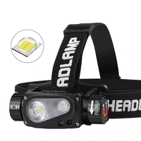 200B-2 XHP50 LED Headlamp Motion Sensor Headlight Flashlight 18650/21700 USB Rechargeable Head Lamp Torch 10 Lighting Mo