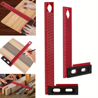 200mm/300mm Carpenter L Shaped Metric Square Right Angle Ruler Hole Positioning Scribing Ruler Layout Measuring Tool