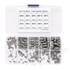 200pcs 304 Stainless Steel Set Screw M3 M4 M5 M6 M8 Allen Head Socket Hex Grub Screw Set Cup Point Assortment Kit Metric