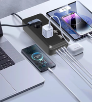 200W Car Power Inverter 12V to 220V 110V Modified Wave Smart USB Fast Charger with LCD Display 2 USB Chargers 2 Type-C C