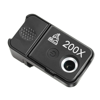 200x Mobile Phone Microscope with LED Light Macro Lens Manual Focus CPL Filter High Magnification Portable for Smartphon