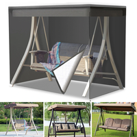 200x170x125cm 210D 3 Seater Swing Seat Chair Hammock Cover Outdoor Furniture Waterproof Cover Garden Yard Sofa Chair Cov