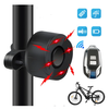 2023 Bike Alarm Light 700mAh Battery 4 Flashing Modes 110dB High Sound Bicycle Bell Horn Anti-theft Electric Waterproof