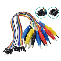 20cm 30cm 10pin Double-end Alligator Clips Jump Wire Male Female Crocodile Clip Test Lead Jumper Wire Line Cable Connect