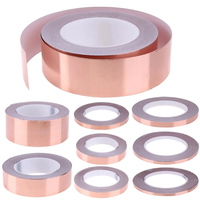 20M Copper Tape Snail Adhesive EMI Shielding Conductive Adhesive Foil Tape For Stained Glass Paper Circuit Electrical Re