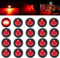 20PCS 12V LED Side Marker Light Indicator Lamp for Car Truck Van Trailer BoatsSide Indicators Signal Lights