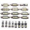 20pcs 6000K Car LED Light Decoding Reading Light Set White Light License Plate Light for Mercedes/Benz C W204 2008-2015