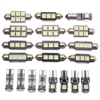 20pcs 6000K Car LED Light Decoding Reading Light Set White Light License Plate Light for Mercedes/Benz C W204 2008-2015