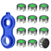 20Pcs Water Saving Aerator Copper Faucet Nozzle Aerator Wrench Jet Regulators Filter Spare Part for Kitchen Bath Faucet