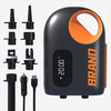 20PSI Electric SUP Air Pump 12000mah Inflatable Deflatable Air Inflator with DC12V Car LED Light for Outdoor Paddle Boar