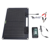20W Monocrystalline Solar Panel Dual Output USB 5V 2A DC 12V 1A Waterproof Charger for Outdoor Camping Hiking with Batte