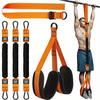 210lbs Resistance Band Adjustable Weight Size Pull Up Assistance Bands with Fabric Foot Knee Rests for Pull-Up Assistanc