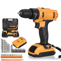 21V Electric Power Drill with Adjustable Speed 180W 28Nm Maximum Torque Reversible Function Drills in Wood and Steel Dig