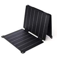 21W ETFE Solar Panel Kit Foldable 5V/12V Dual USB Output Portable Solar Chargers Outdoor Waterproof Camping Hiking Trave