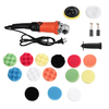 220V 2000W Black + Orange ABS 6000-8800r Electric Polisher For Automobile,  Woodworking,  Furniture Industry,  Hardware,  El