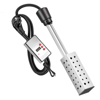 220V Immersion Water Heater 3000W Hot Tub Water Heater with Stainless Steel Shield and Hanging Head for Inflatable Pool