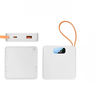 22.5W Detachable Fast Charge Power Bank Kit with Built-in Cable 3 Cell 18650 Battery Holder Easy Assembly