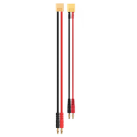 22cm 12/14AWG XT60 Male Plug to 4.0mm Banana PlugSilicone Cable for B6AC Charger