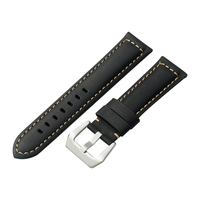 22mm Multi-color Hand-sewn Retro Cow Leather Smart Watch Band Replacement Strap