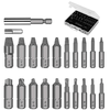 22pcs Screw Extractor Set High Speed Steel 4241 Magnetic Drill Bit Holder Stripped Damaged Screws Bolts Remover Tool