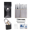 22PCS Stainless steel Picks and Padlocks Set Complete with Picking Blade,  Wrench and Other Accessories Suitable for Ever