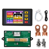 2.4 inch DC7-200V 100-500A Digital Voltmeter Ammeter Voltage Current Coulomb Meter Bidirectional Power Tester Multifunct