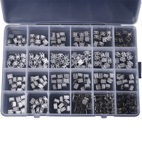 240PCS 24 Models Micro USB Connector Socket Jack USB Connectors USB Female Box Set for MP3 Gaming Console Cellular Phone