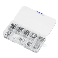 240PCS M2 M2.5 M3 Hexegon Nuts Weshers Screw Box Accessories Set Spare Parts for Fixed Wing RC Airplane