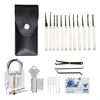 24PCS Stainless Steel Picks and Padlocks Set Complete with Picking Blade Wrench and Other Accessories Suitable for Every