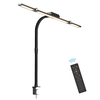 24W LED Foldable Desk Lamp Adjustable Brightness & Color Temperature With Flexible Gooseneck 360° Rotatable Clamp for St