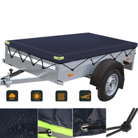 250cm Camper Van Trailer Cover Roof Tent Shelter 600D Waterproof Dust-proof Windproof Camping Trailer Canopy