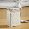 2.5L Airtight Moisture-proof Household Rice Bucket Four Latches with Measuring Cup Moisture-Proof Insect-Proof Household