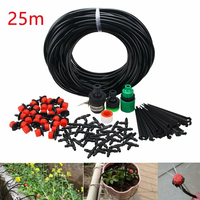 25M Flowring Watering Irrigation Kit With 30 Dripper DIY Garden Drip Irrigation Automatic Sprinkler
