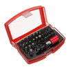 25mm 1/4 " 32PCS Torx Screwdriver Bits Set Chrome-vanadium Steel,  Plastic Boxed,  30 Tips