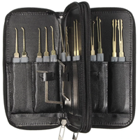 25PCS Spring Steel Locksmith Practice Tool Set Single Hook Lockpick Training Unlock Key Extractor Door Opening Tension W