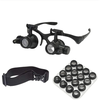2.5X 4X 6X 8X 10X 15X 20X 25X Double Eye Loupe Head Wearing Head-Mounted Repair Jeweler Watch Clock Magnifier