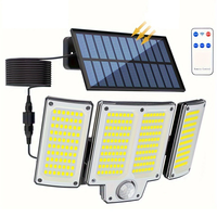 280LED Split Design Motion Sensor Solar LED Floodlight With Remote Control 3 Modes IP65 Waterproof Outdoor Security Gard