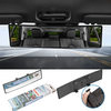 285MM Wide Car Curved Rearview Mirror Convex Interior Clip On HD Large Field Of View Anti-Fog Anti-Glare Wide-Angle Curv