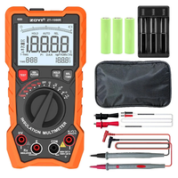 2in1 ZOYI ZT1000R Multimeter Insulation Tester 5 Voltage Settings 1000V AC DC True RMS High Accuracy Backlit Screen Prof