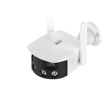 2K 4MP Dual Lens Panoramic WIFI Camera RJ-45 180° Wide Viewing Angle AI Human Detection IR Color Night Vision Two-way Au