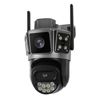 2K 4MP Wireless Security Camera Dual-Band WiFi Outdoor Surveillance with IR Color Night Vision IP66 Weatherproof Auto Tr