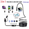 2M 7MM Endoscope Camera USB Type C Mobile Probe Borescope Inspection Endoscopic For Android Smartphone For Cars Endoscop