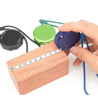 2m Mini Keychain Steel Tape Measure Multipurpose and Delicate Gift Ruler Automatic Rebound Stainless Steel Measuring Too