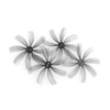 2Pairs HQProp T63mmX8 63mm 1.9/1.5/1.9mm Shaft 8-blade Propeller Grey Poly Carbonate for FPV Racing RC Drone